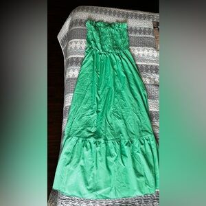 Part of 4 for $20. Green Strapless Maxi Dress